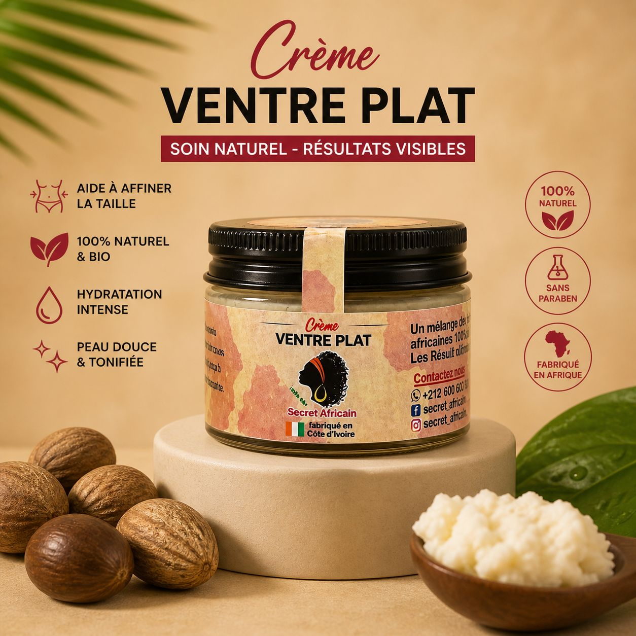 Crem ventr plat